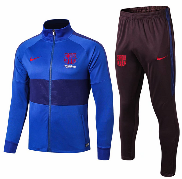 Barcelona Blue High Neck Training Kits Jacket with pants 2019/20